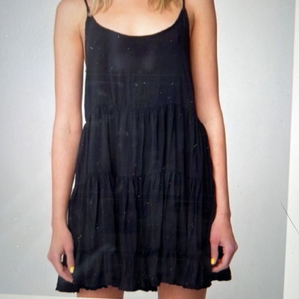 Brandy Melville black flowy dress